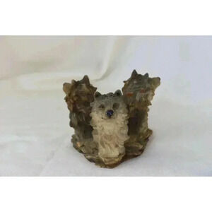 Three wolf head, Candle‎ Holder, Wildlife, cabin décor, outdoorsy,